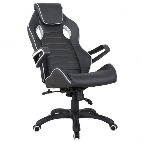 Кресло компьютерное Brabix Techno Pro GM-003 экокожа, черно-серое 531814 фото 2